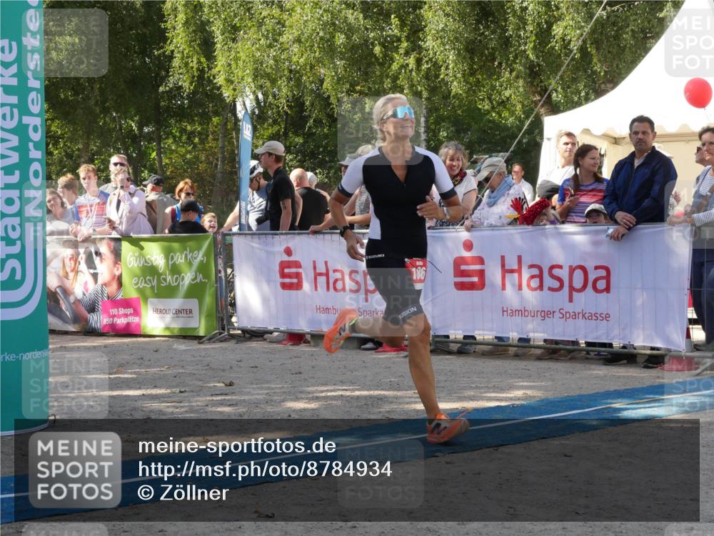 07.09.2025 - 19. Norderstedt Triathlon Zöllner http://msf.ph/oto/8784934 07.09.2025 12:30:01 Ziel 186 meine-sportfotos.de