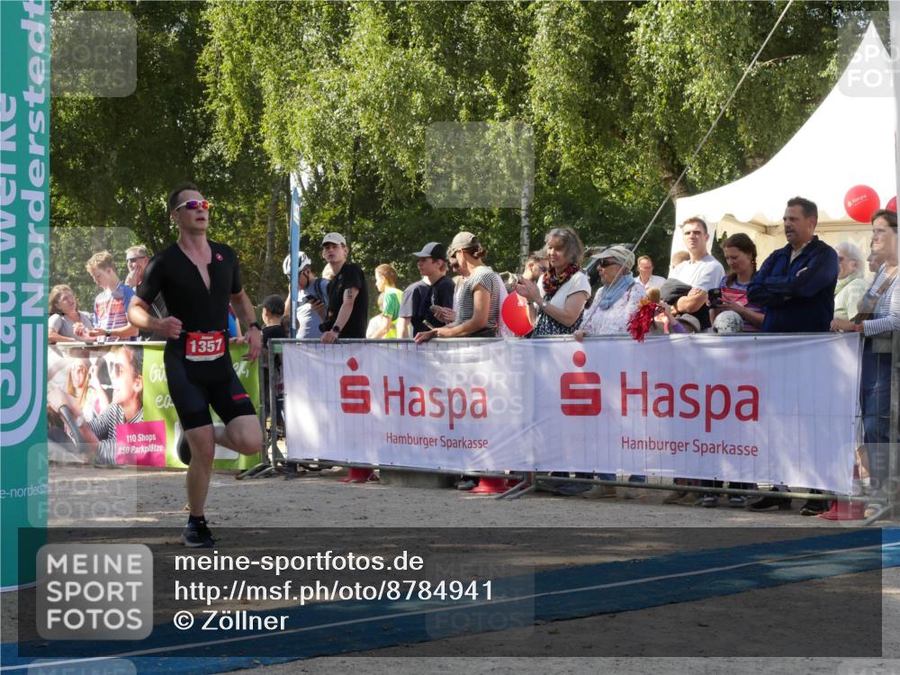 07.09.2025 - 19. Norderstedt Triathlon Zöllner http://msf.ph/oto/8784941 07.09.2025 12:30:20 Ziel 1357 meine-sportfotos.de