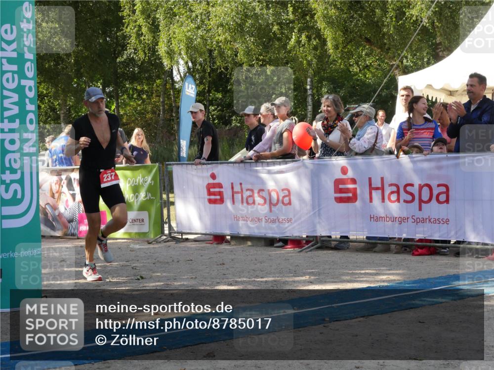 07.09.2025 - 19. Norderstedt Triathlon Zöllner http://msf.ph/oto/8785017 07.09.2025 12:31:44 Ziel 237 meine-sportfotos.de