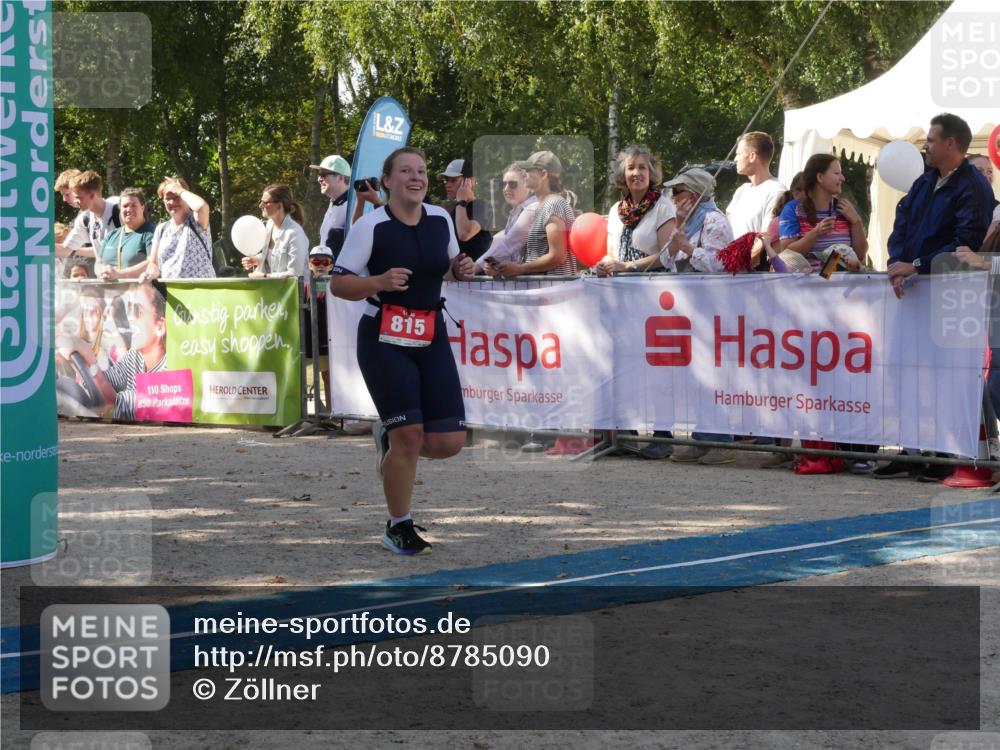 07.09.2025 - 19. Norderstedt Triathlon Zöllner http://msf.ph/oto/8785090 07.09.2025 12:33:54 Ziel 782, 815, 1265 meine-sportfotos.de