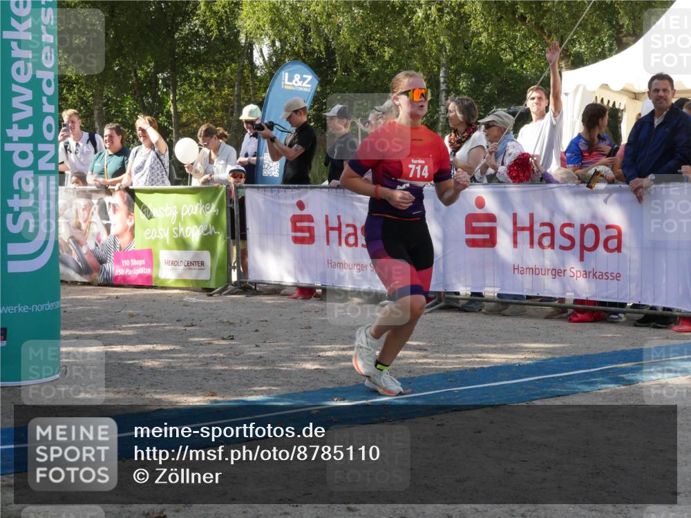 07.09.2025 - 19. Norderstedt Triathlon Zöllner http://msf.ph/oto/8785110 07.09.2025 12:34:00 Ziel 714, 731, 815 meine-sportfotos.de