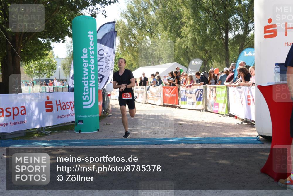 07.09.2025 - 19. Norderstedt Triathlon Zöllner http://msf.ph/oto/8785378 07.09.2025 13:15:32 Ziel 173, 308 meine-sportfotos.de