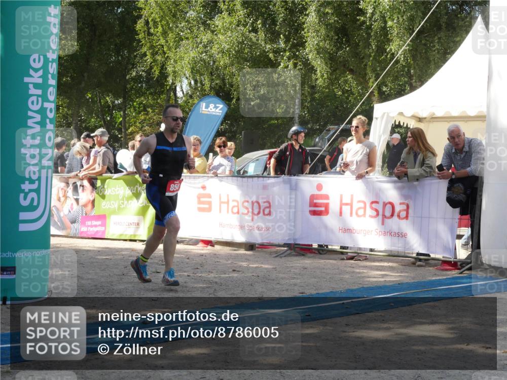 07.09.2025 - 19. Norderstedt Triathlon Zöllner http://msf.ph/oto/8786005 07.09.2025 12:57:20 Ziel 850 meine-sportfotos.de
