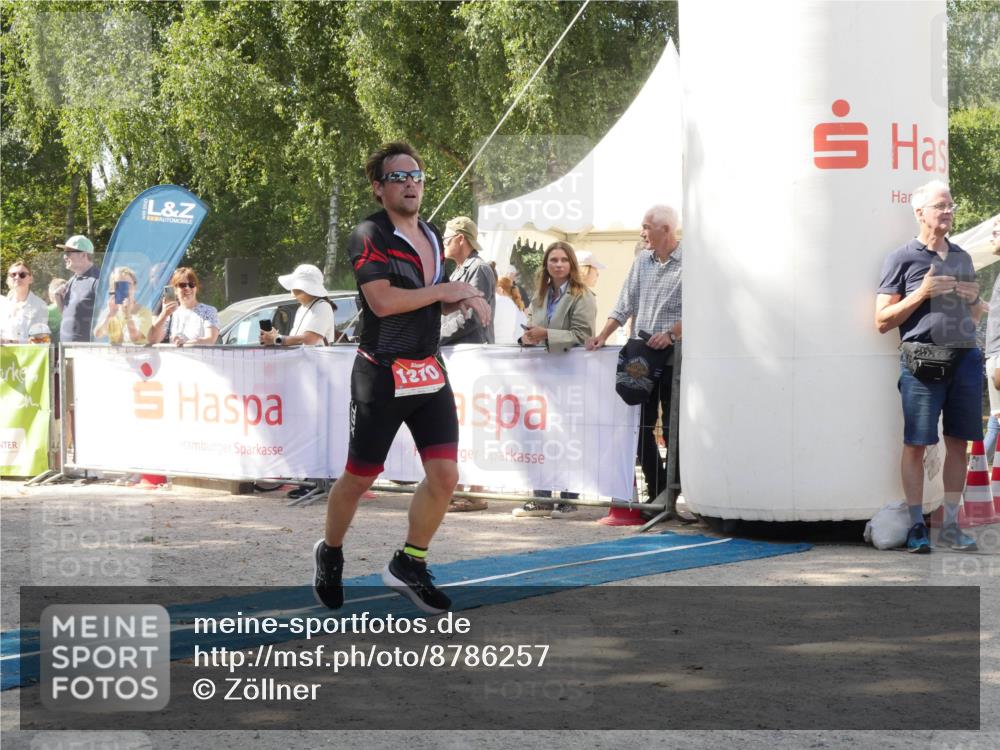 07.09.2025 - 19. Norderstedt Triathlon Zöllner http://msf.ph/oto/8786257 07.09.2025 13:00:29 Ziel 146, 830, 1370 meine-sportfotos.de