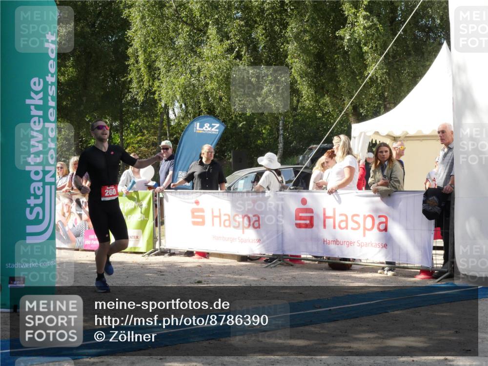 07.09.2025 - 19. Norderstedt Triathlon Zöllner http://msf.ph/oto/8786390 07.09.2025 13:02:55 Ziel 260 meine-sportfotos.de