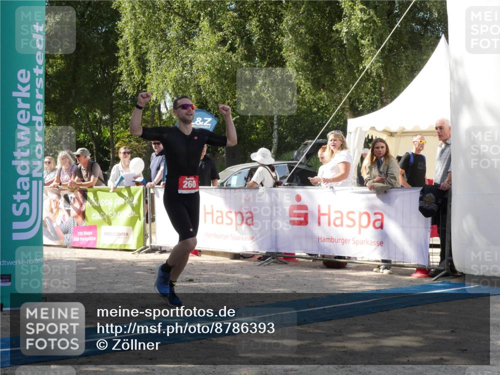 07.09.2025 - 19. Norderstedt Triathlon Zöllner http://msf.ph/oto/8786393 07.09.2025 13:02:55 Ziel 260 meine-sportfotos.de