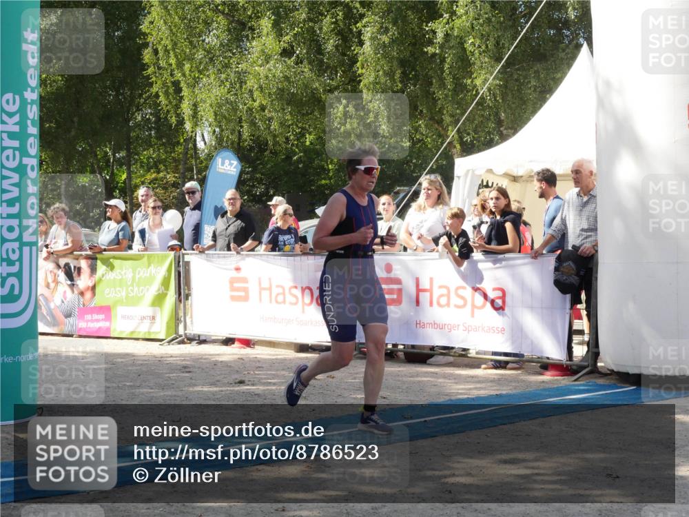 07.09.2025 - 19. Norderstedt Triathlon Zöllner http://msf.ph/oto/8786523 07.09.2025 13:04:35 Ziel 216, 1339 meine-sportfotos.de