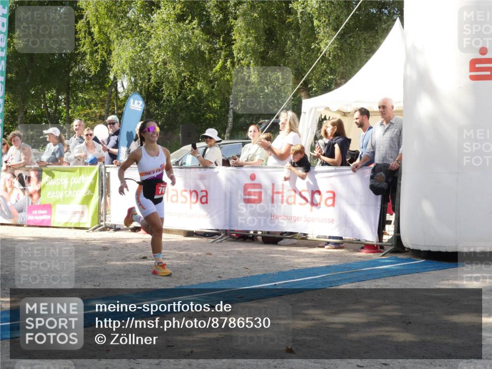 07.09.2025 - 19. Norderstedt Triathlon Zöllner http://msf.ph/oto/8786530 07.09.2025 13:04:55 Ziel  meine-sportfotos.de