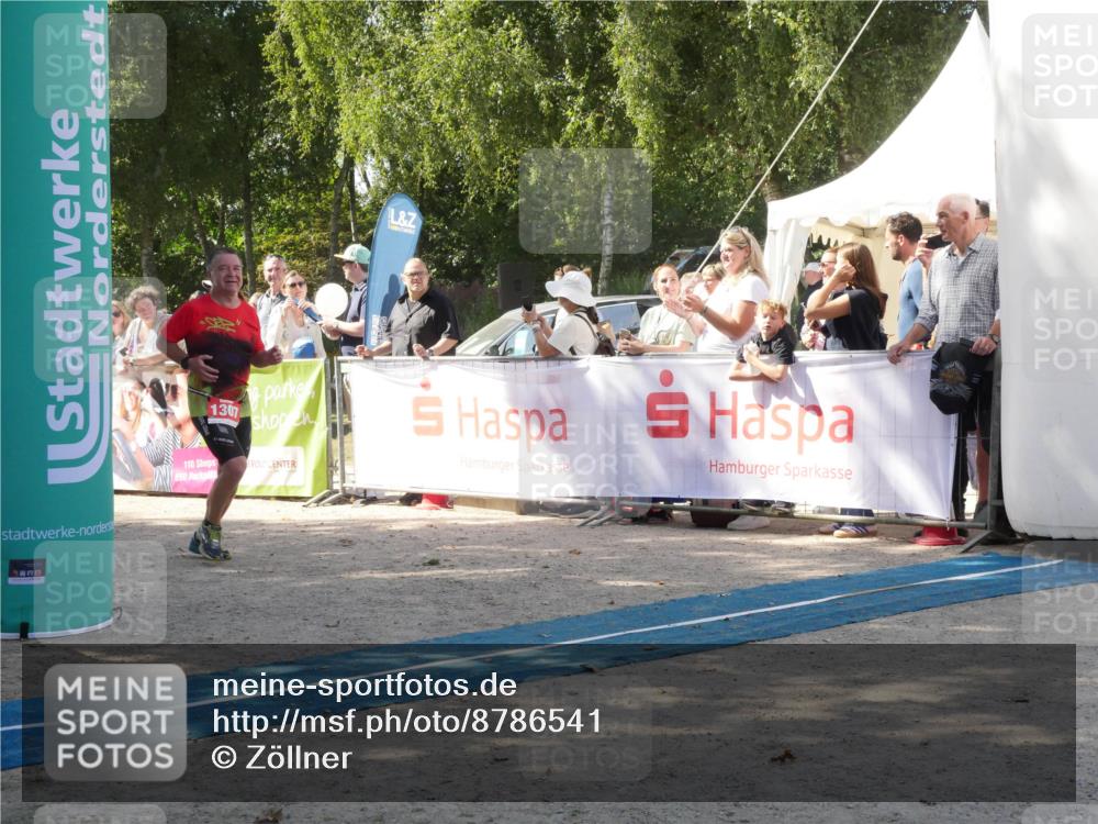 07.09.2025 - 19. Norderstedt Triathlon Zöllner http://msf.ph/oto/8786541 07.09.2025 13:05:02 Ziel 1307 meine-sportfotos.de