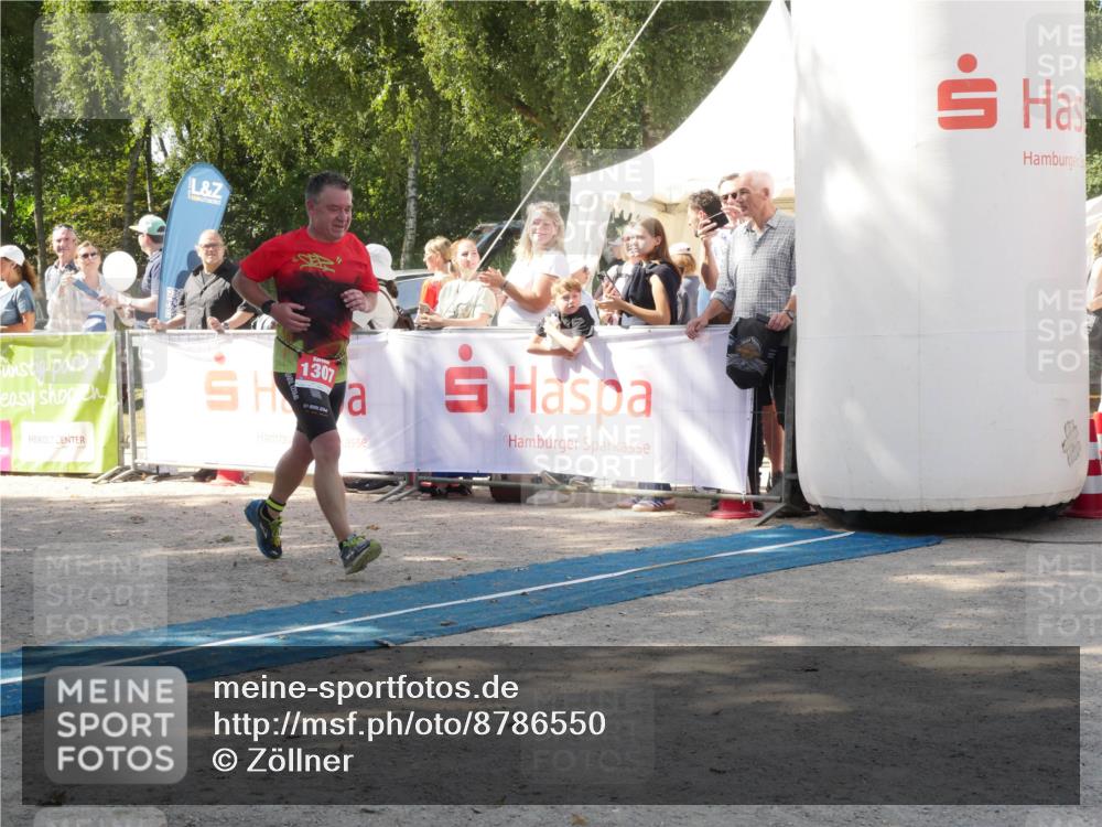 07.09.2025 - 19. Norderstedt Triathlon Zöllner http://msf.ph/oto/8786550 07.09.2025 13:05:03 Ziel 1307 meine-sportfotos.de