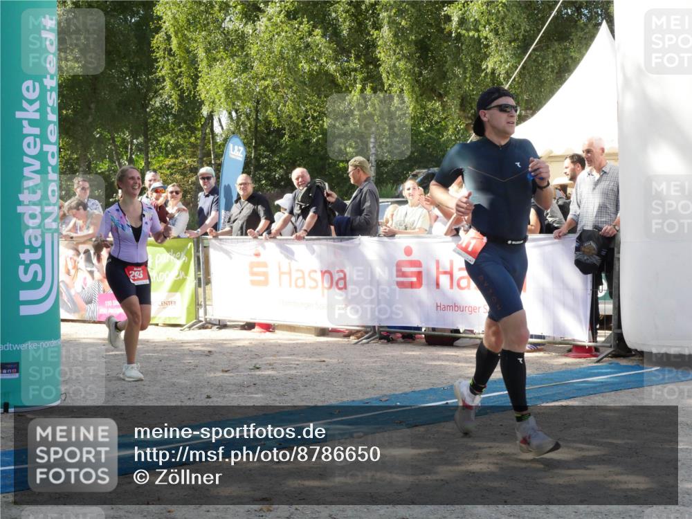 07.09.2025 - 19. Norderstedt Triathlon Zöllner http://msf.ph/oto/8786650 07.09.2025 13:06:34 Ziel 293, 811, 1260 meine-sportfotos.de