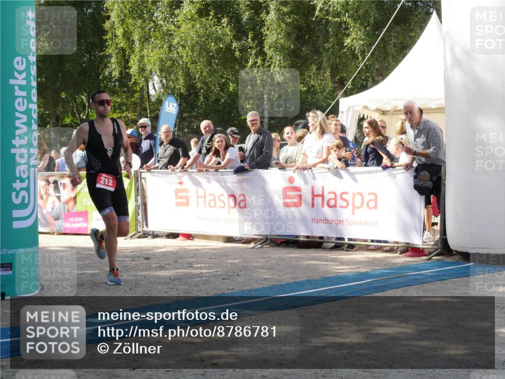 07.09.2025 - 19. Norderstedt Triathlon Zöllner http://msf.ph/oto/8786781 07.09.2025 13:08:43 Ziel 212 meine-sportfotos.de
