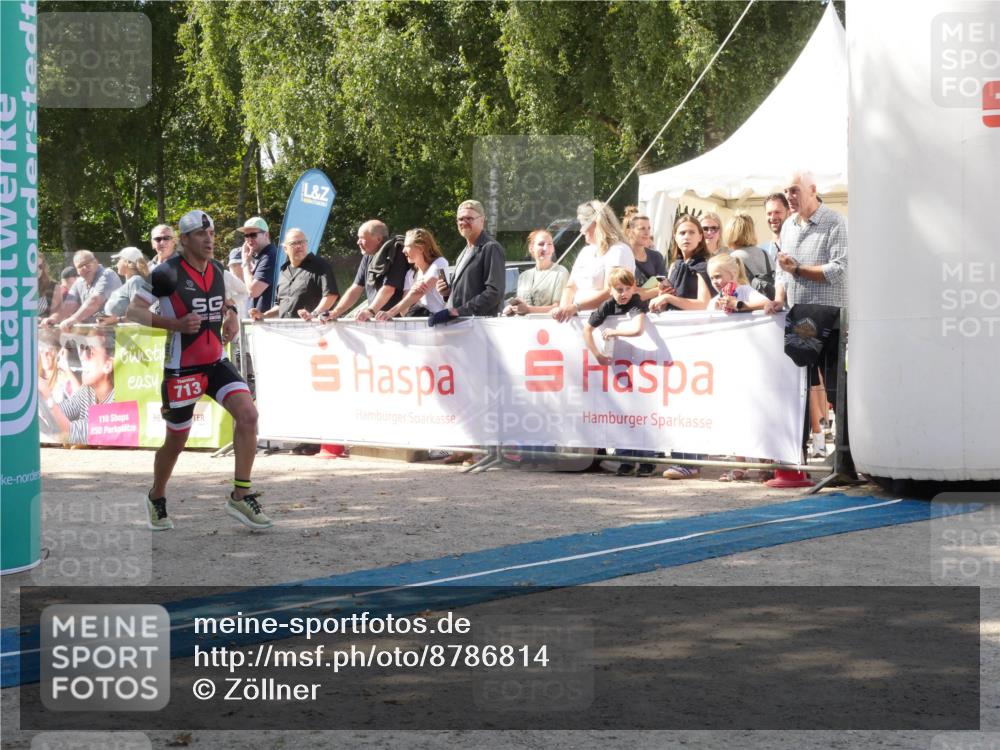 07.09.2025 - 19. Norderstedt Triathlon Zöllner http://msf.ph/oto/8786814 07.09.2025 13:09:15 Ziel 713 meine-sportfotos.de