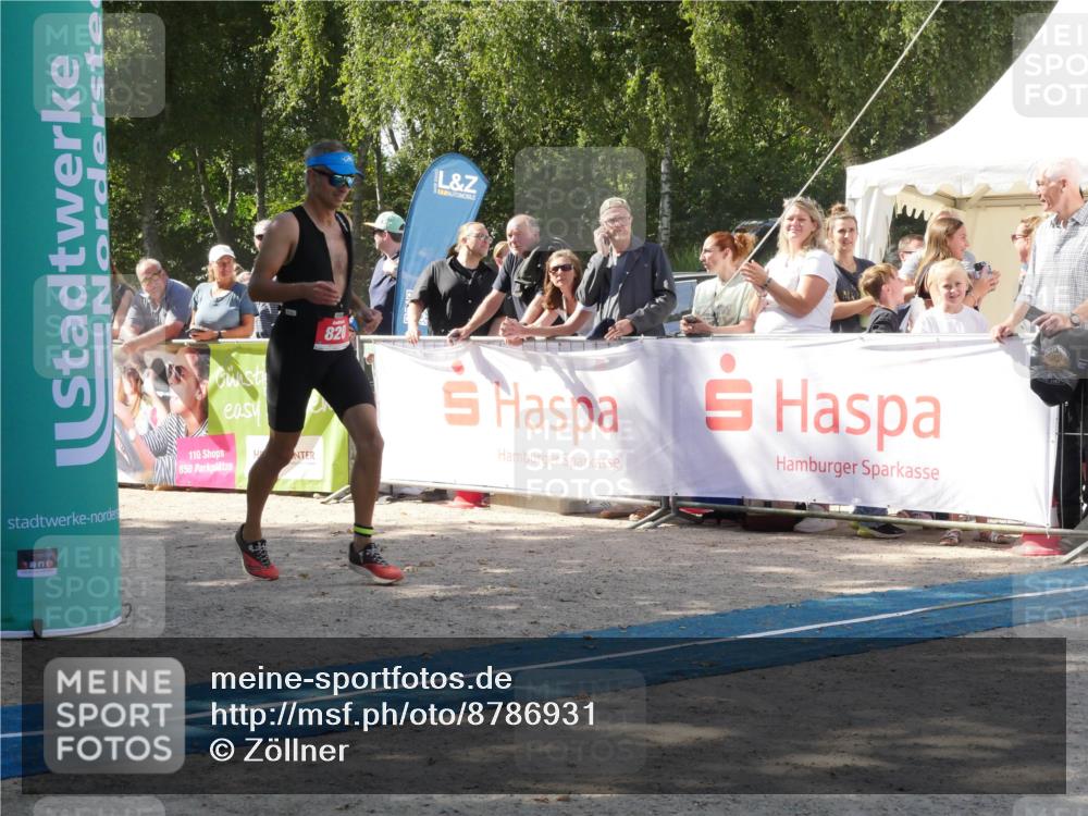 07.09.2025 - 19. Norderstedt Triathlon Zöllner http://msf.ph/oto/8786931 07.09.2025 13:12:11 Ziel 820 meine-sportfotos.de