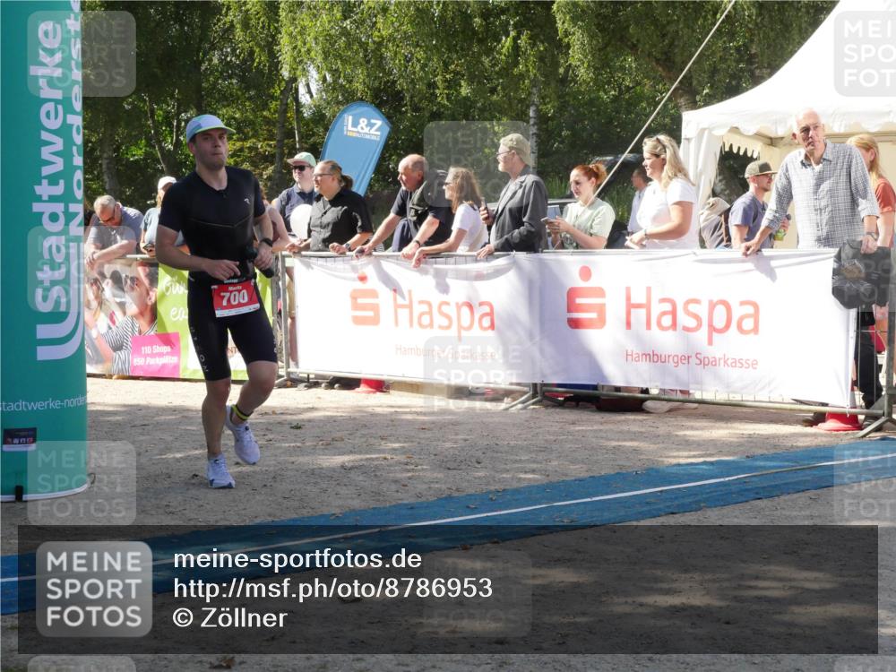 07.09.2025 - 19. Norderstedt Triathlon Zöllner http://msf.ph/oto/8786953 07.09.2025 13:12:32 Ziel 169, 700 meine-sportfotos.de