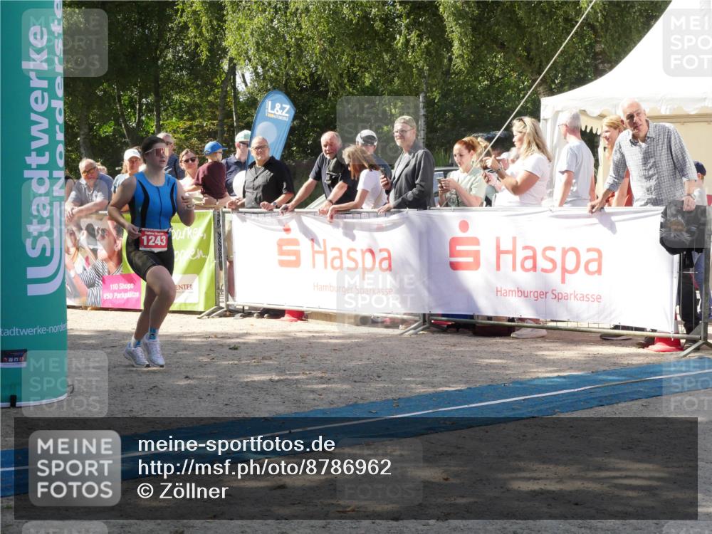 07.09.2025 - 19. Norderstedt Triathlon Zöllner http://msf.ph/oto/8786962 07.09.2025 13:12:40 Ziel 1243 meine-sportfotos.de