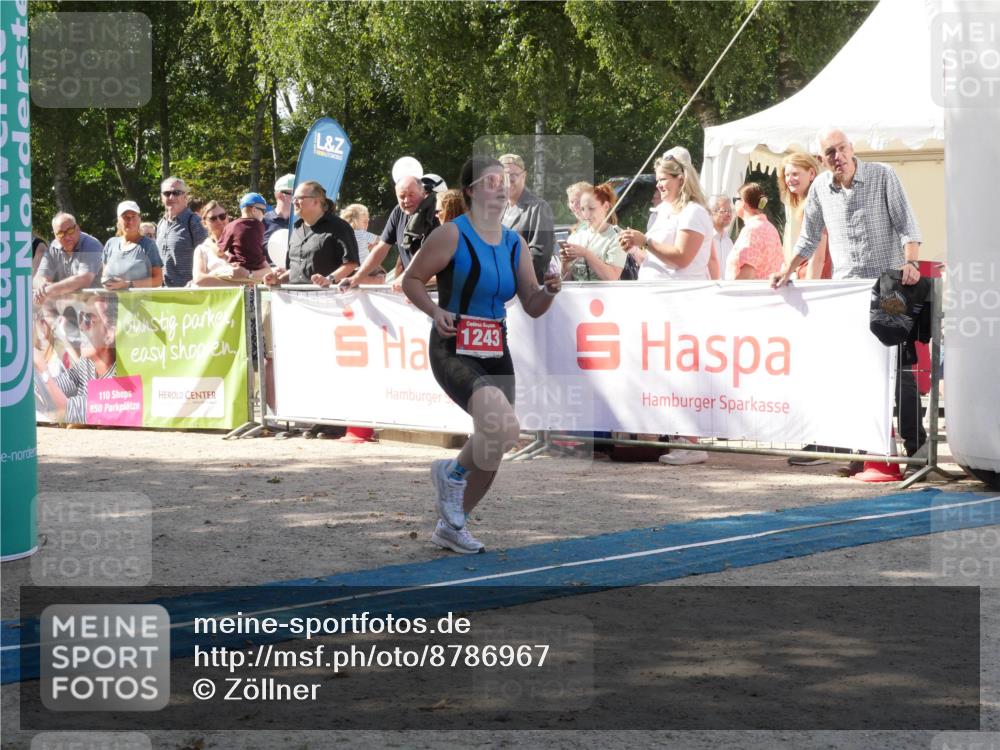07.09.2025 - 19. Norderstedt Triathlon Zöllner http://msf.ph/oto/8786967 07.09.2025 13:12:41 Ziel 1243 meine-sportfotos.de