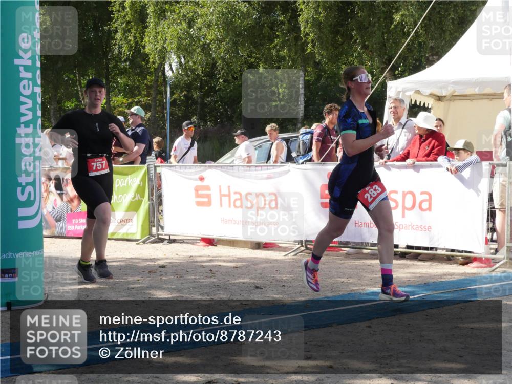 07.09.2025 - 19. Norderstedt Triathlon Zöllner http://msf.ph/oto/8787243 07.09.2025 13:19:30 Ziel 187, 283, 757 meine-sportfotos.de