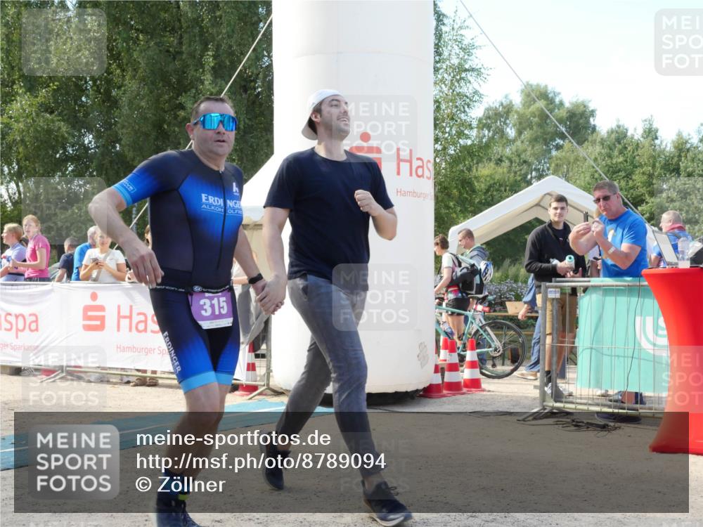 07.09.2025 - 19. Norderstedt Triathlon Zöllner http://msf.ph/oto/8789094 07.09.2025 14:00:21 Ziel 315, 339 meine-sportfotos.de
