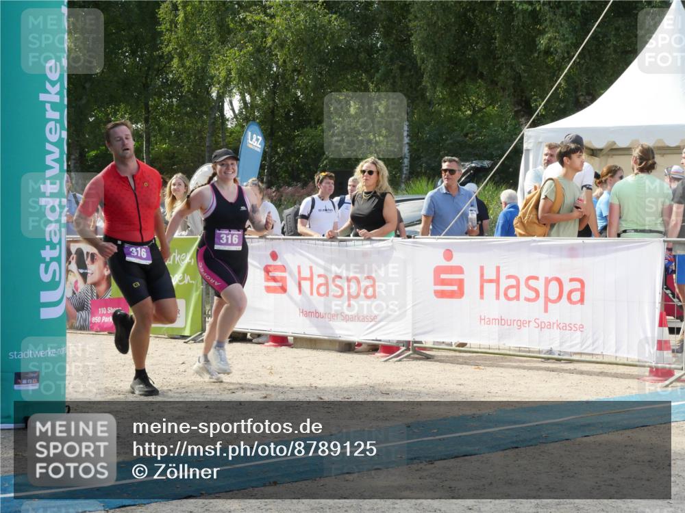 07.09.2025 - 19. Norderstedt Triathlon Zöllner http://msf.ph/oto/8789125 07.09.2025 14:02:27 Ziel 316 meine-sportfotos.de
