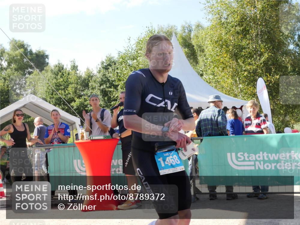 07.09.2025 - 19. Norderstedt Triathlon Zöllner http://msf.ph/oto/8789372 07.09.2025 15:02:12 Ziel 1468 meine-sportfotos.de