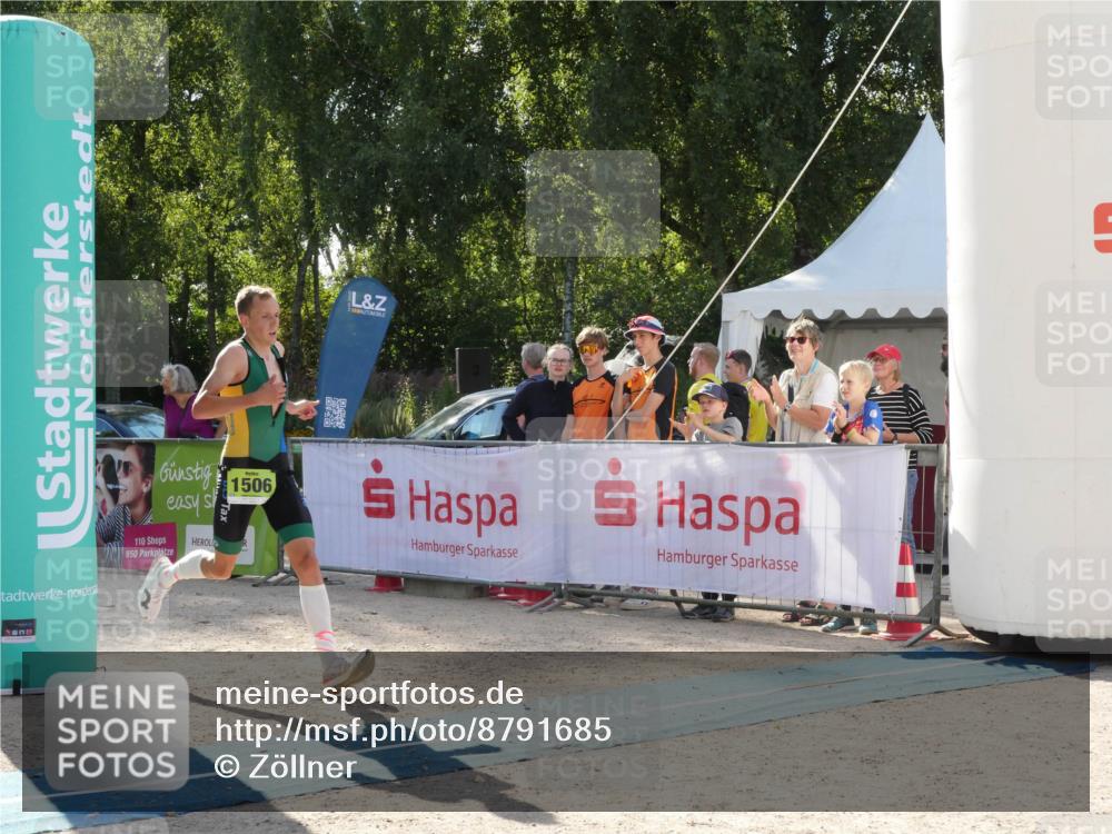 07.09.2025 - 19. Norderstedt Triathlon Zöllner http://msf.ph/oto/8791685 07.09.2025 16:01:07 Ziel 1506 meine-sportfotos.de