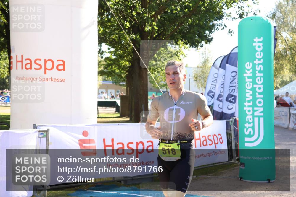 07.09.2025 - 19. Norderstedt Triathlon Zöllner http://msf.ph/oto/8791766 07.09.2025 16:33:41 Ziel 518 meine-sportfotos.de