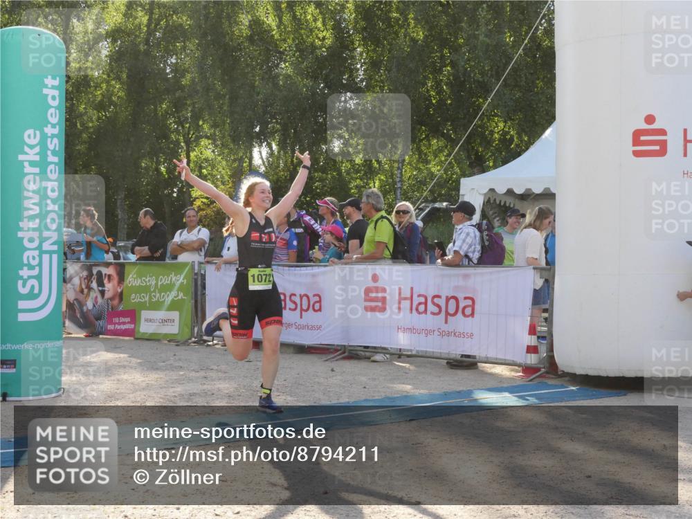 07.09.2025 - 19. Norderstedt Triathlon Zöllner http://msf.ph/oto/8794211 07.09.2025 16:45:20 Ziel 509, 1052, 1072, 1569 meine-sportfotos.de