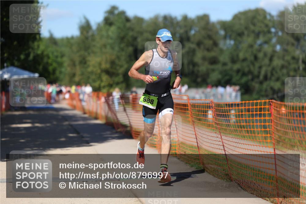 07.09.2025 - 19. Norderstedt Triathlon Michael Strokosch http://msf.ph/oto/8796997 07.09.2025 14:40:56 Laufen 988 meine-sportfotos.de
