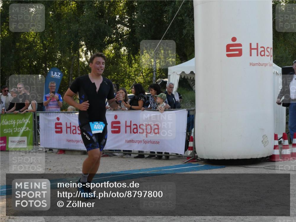 07.09.2025 - 19. Norderstedt Triathlon Zöllner http://msf.ph/oto/8797800 07.09.2025 17:36:56 Ziel 401 meine-sportfotos.de