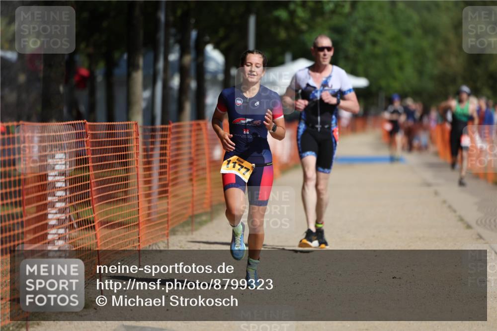 07.09.2025 - 19. Norderstedt Triathlon Michael Strokosch http://msf.ph/oto/8799323 07.09.2025 11:59:34 Laufen 296, 1177 meine-sportfotos.de