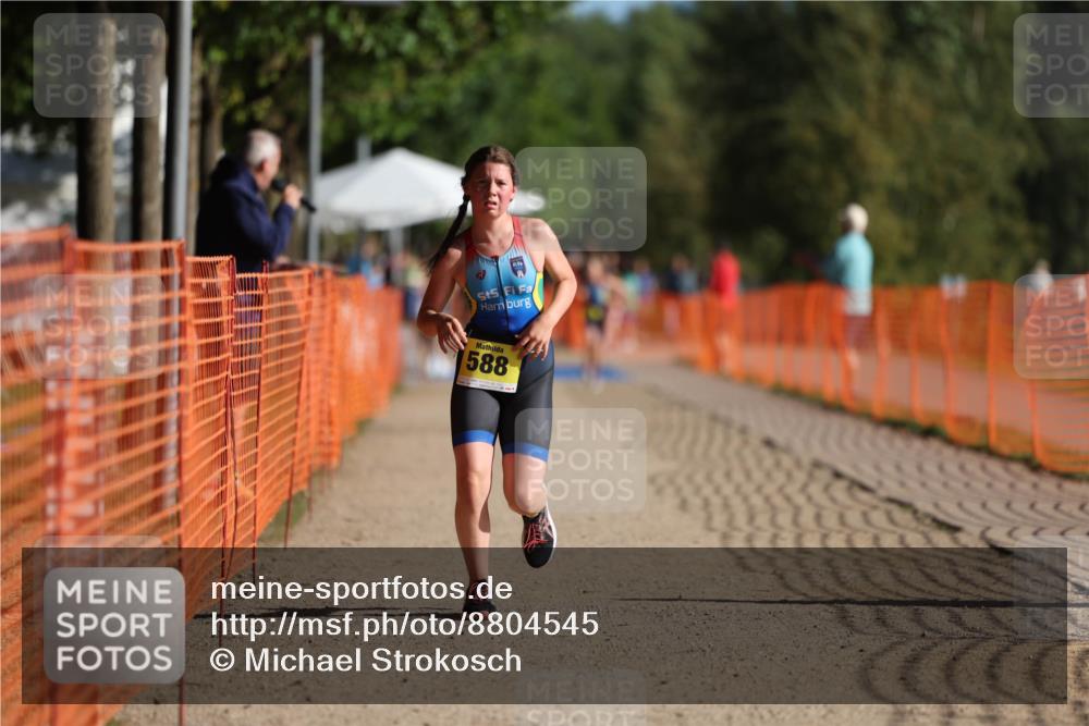 07.09.2025 - 19. Norderstedt Triathlon Michael Strokosch http://msf.ph/oto/8804545 07.09.2025 09:44:11 Laufen 587, 588 meine-sportfotos.de