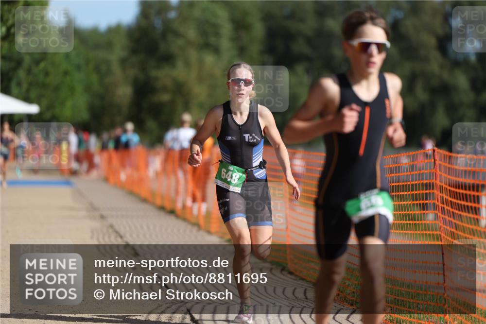 07.09.2025 - 19. Norderstedt Triathlon Michael Strokosch http://msf.ph/oto/8811695 07.09.2025 10:42:18 Laufen 68, 648 meine-sportfotos.de