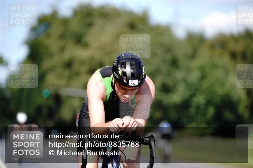 07.09.2025 - 19. Norderstedt Triathlon Michael Burmester http://msf.ph/oto/8835768 07.09.2025 13:55:50 Radfahren 417, 1042 meine-sportfotos.de