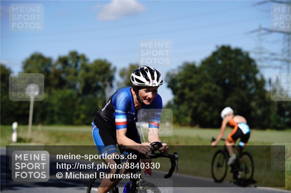 07.09.2025 - 19. Norderstedt Triathlon Michael Burmester http://msf.ph/oto/8840330 07.09.2025 14:57:22 Radfahren 479, 480 meine-sportfotos.de