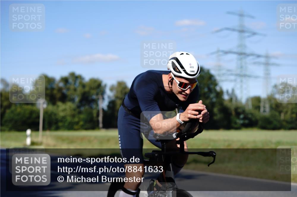 07.09.2025 - 19. Norderstedt Triathlon Michael Burmester http://msf.ph/oto/8841633 07.09.2025 15:31:12 Radfahren 403 meine-sportfotos.de