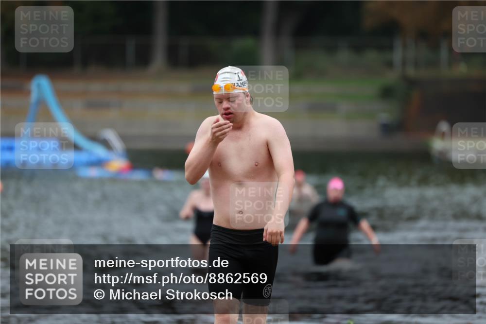 14.09.2025 - Stadtparktriathlon Michael Strokosch http://msf.ph/oto/8862569 14.09.2025 09:51:59 Schwimmen 562, 599, 615 meine-sportfotos.de
