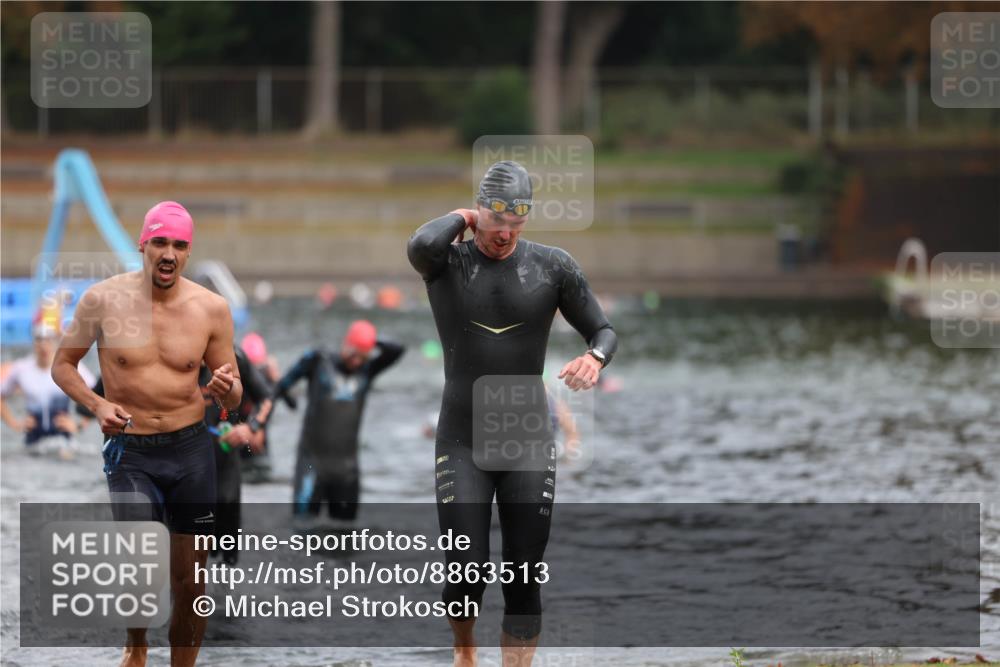14.09.2025 - Stadtparktriathlon Michael Strokosch http://msf.ph/oto/8863513 14.09.2025 10:30:23 Schwimmen 752, 761, 777, 798 meine-sportfotos.de