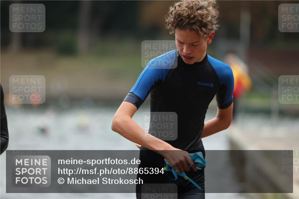 14.09.2025 - Stadtparktriathlon Michael Strokosch http://msf.ph/oto/8865394 14.09.2025 09:03:24 Schwimmen 387, 430, 434, 437 meine-sportfotos.de