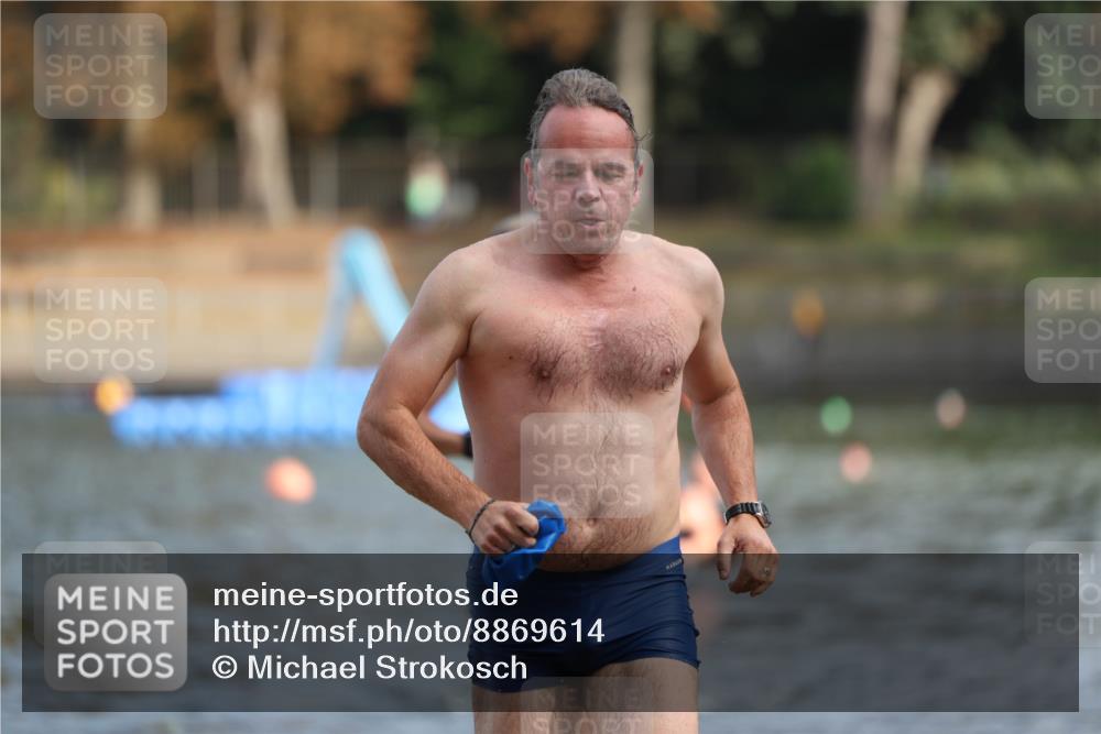 14.09.2025 - Stadtparktriathlon Michael Strokosch http://msf.ph/oto/8869614 14.09.2025 10:54:38 Schwimmen 843, 876, 895, 900 meine-sportfotos.de