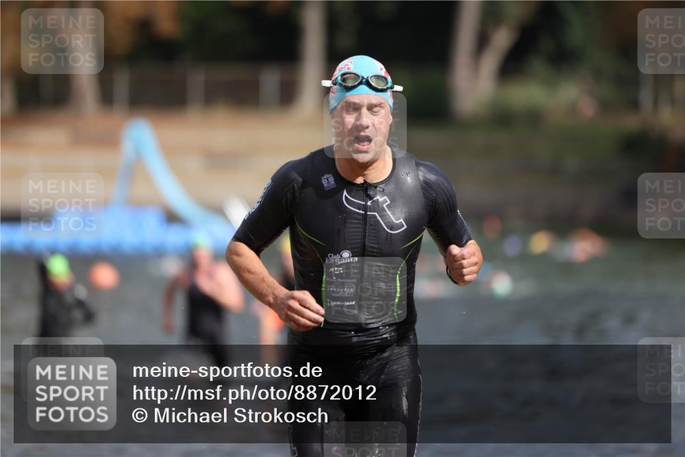 14.09.2025 - Stadtparktriathlon Michael Strokosch http://msf.ph/oto/8872012 14.09.2025 11:50:22 Schwimmen 1162, 1168, 1186, 1188, 1194 meine-sportfotos.de