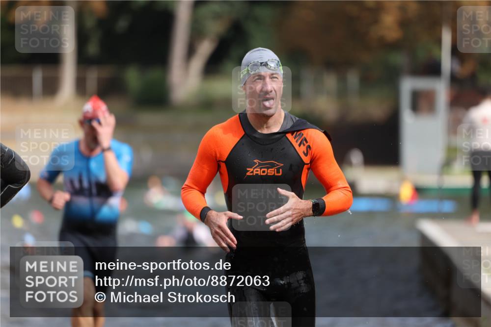 14.09.2025 - Stadtparktriathlon Michael Strokosch http://msf.ph/oto/8872063 14.09.2025 11:50:36 Schwimmen 1144, 1146, 1164 meine-sportfotos.de