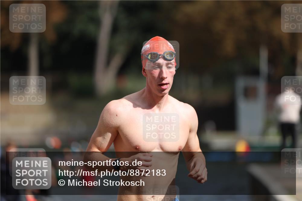 14.09.2025 - Stadtparktriathlon Michael Strokosch http://msf.ph/oto/8872183 14.09.2025 11:51:19 Schwimmen 1199, 1203, 1212 meine-sportfotos.de