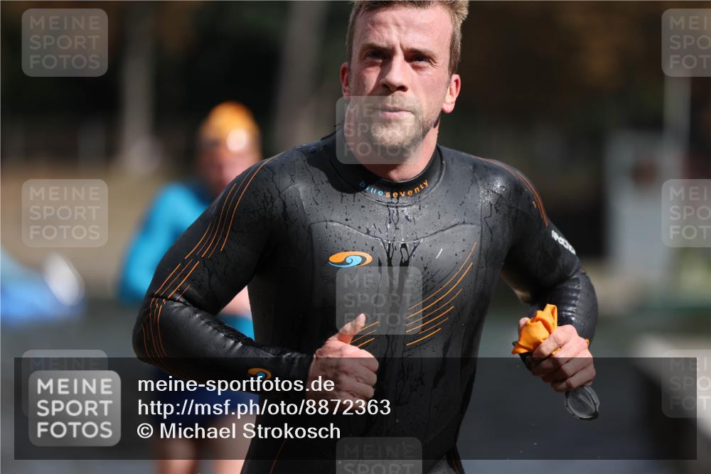 14.09.2025 - Stadtparktriathlon Michael Strokosch http://msf.ph/oto/8872363 14.09.2025 11:52:29 Schwimmen 1128, 1150, 1187, 1202 meine-sportfotos.de