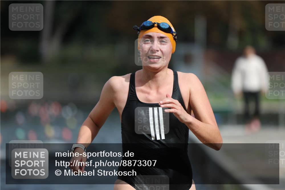 14.09.2025 - Stadtparktriathlon Michael Strokosch http://msf.ph/oto/8873307 14.09.2025 12:13:00 Schwimmen 1242, 1275, 1296 meine-sportfotos.de