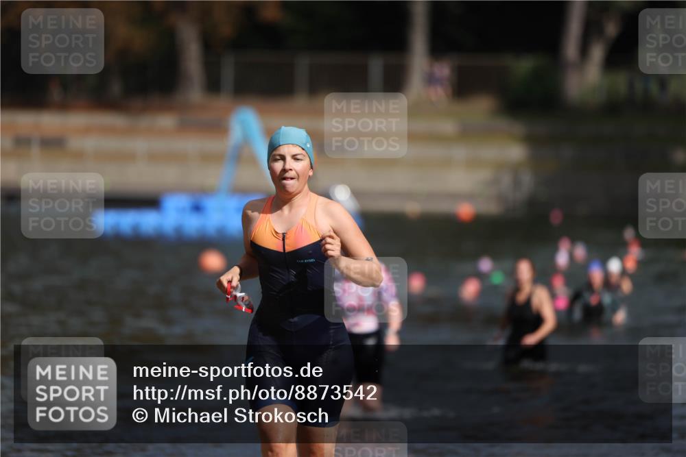 14.09.2025 - Stadtparktriathlon Michael Strokosch http://msf.ph/oto/8873542 14.09.2025 12:14:21 Schwimmen 1248, 1279, 1316 meine-sportfotos.de