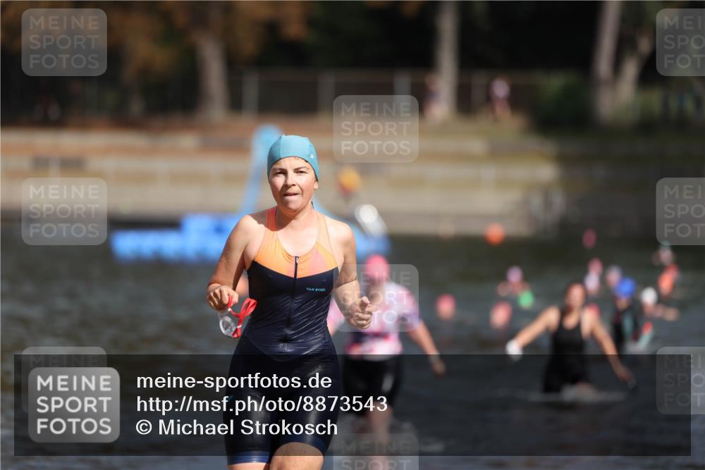 14.09.2025 - Stadtparktriathlon Michael Strokosch http://msf.ph/oto/8873543 14.09.2025 12:14:21 Schwimmen 1248, 1279, 1316 meine-sportfotos.de