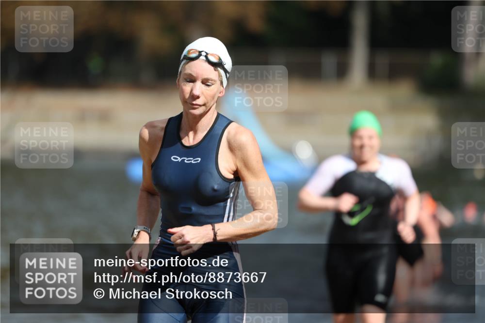 14.09.2025 - Stadtparktriathlon Michael Strokosch http://msf.ph/oto/8873667 14.09.2025 12:14:58 Schwimmen 1254, 1273, 1303, 1308 meine-sportfotos.de