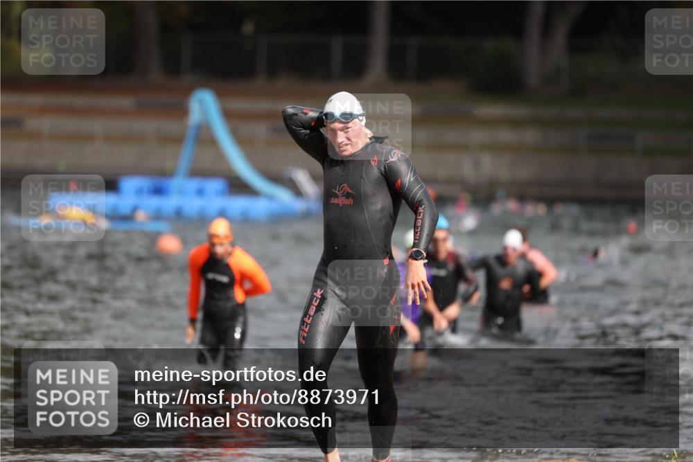 14.09.2025 - Stadtparktriathlon Michael Strokosch http://msf.ph/oto/8873971 14.09.2025 12:29:59 Schwimmen 1339, 1382, 1400, 1411 meine-sportfotos.de