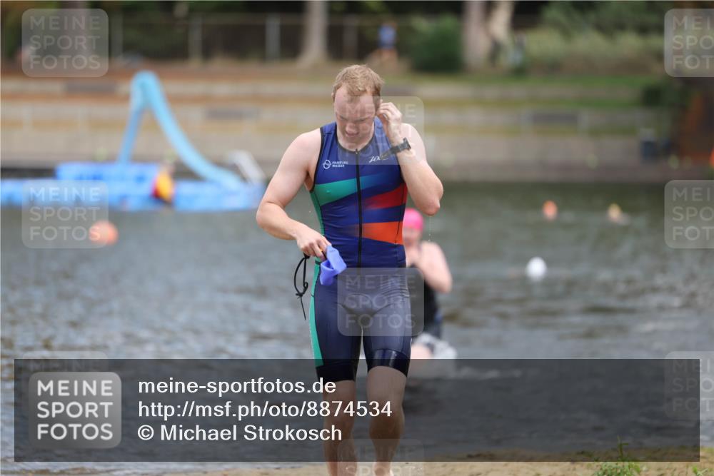 14.09.2025 - Stadtparktriathlon Michael Strokosch http://msf.ph/oto/8874534 14.09.2025 12:34:51 Schwimmen 1336, 1349 meine-sportfotos.de